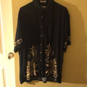 Thrifted floral button down